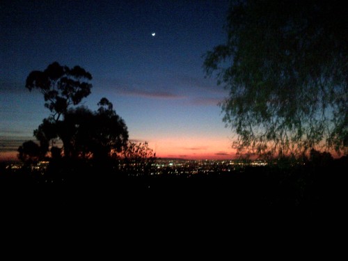 Sunset over Orange County