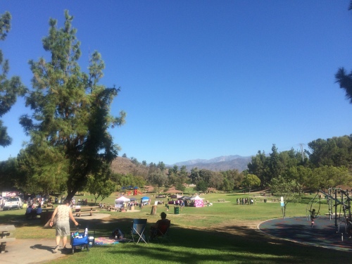 Not a bad place to spend a Sunday morning -- Bonelli Park in San Dimas, California